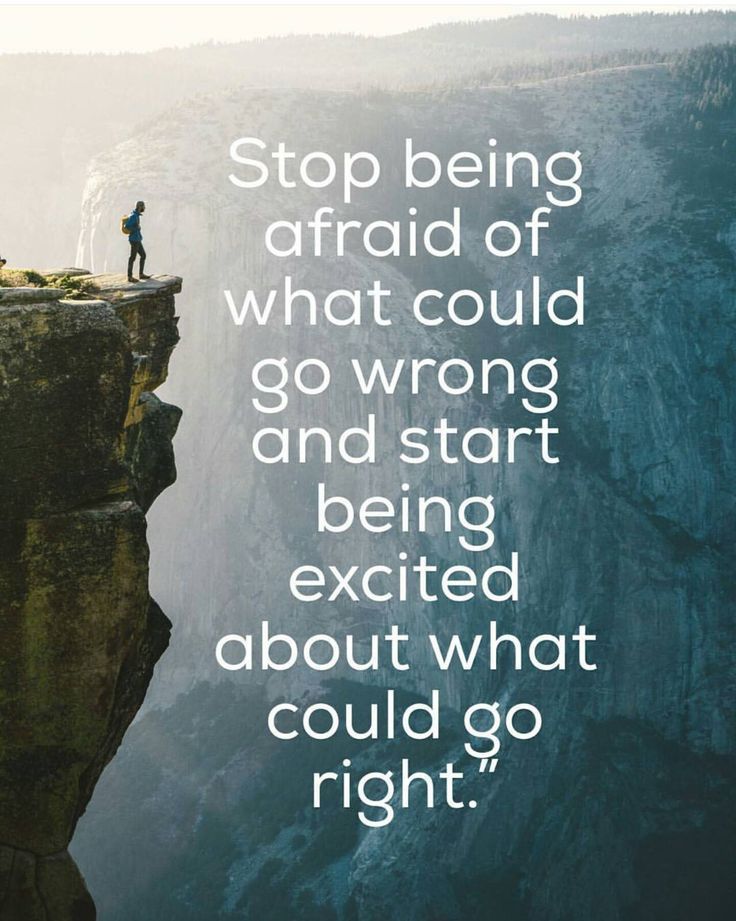 A quote confronting fear